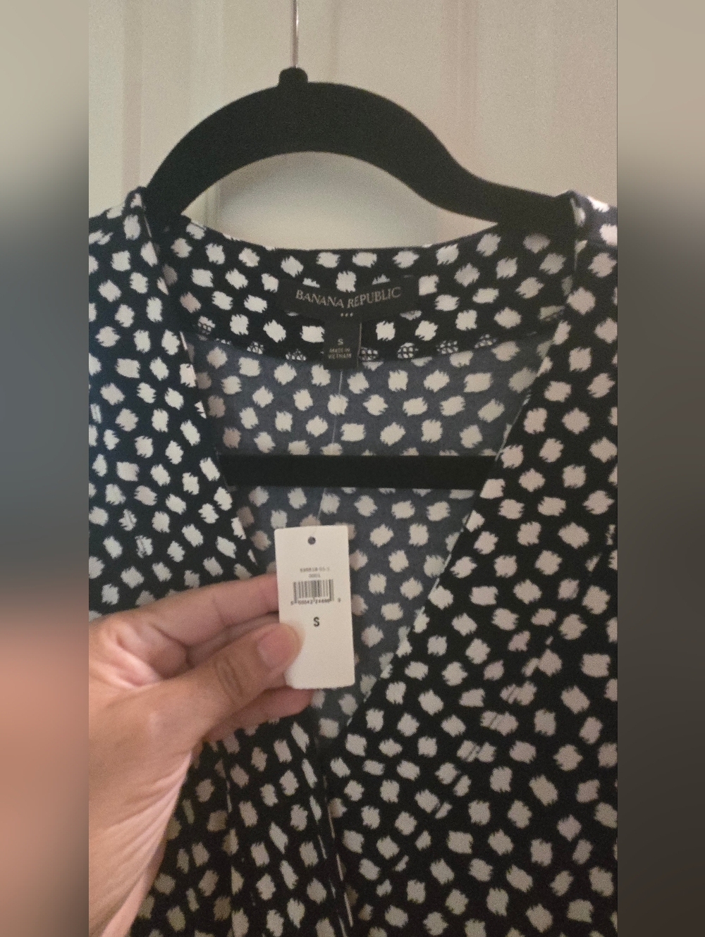 Banana Republic Black and White Patterned Dress - Picture 2 of 3
